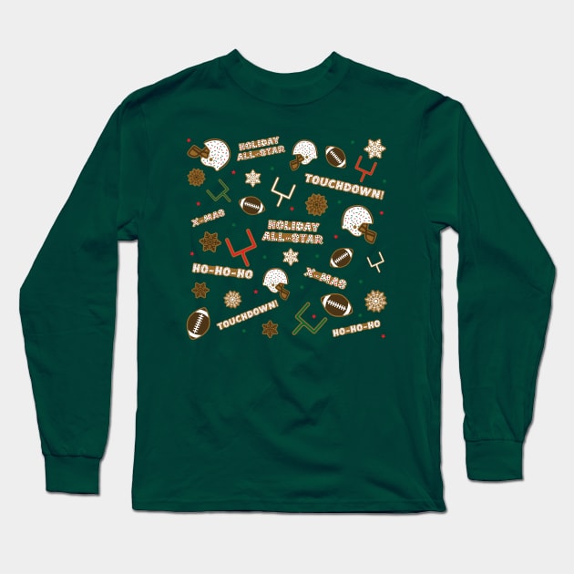 Gingerbread Touchdown Long Sleeve T-Shirt by ShawnIZJack13